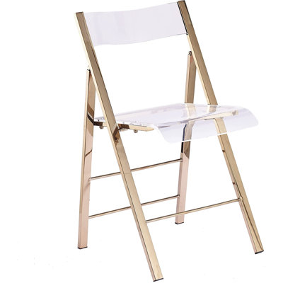 Chaise pliante empilable en plastique Kiyaan