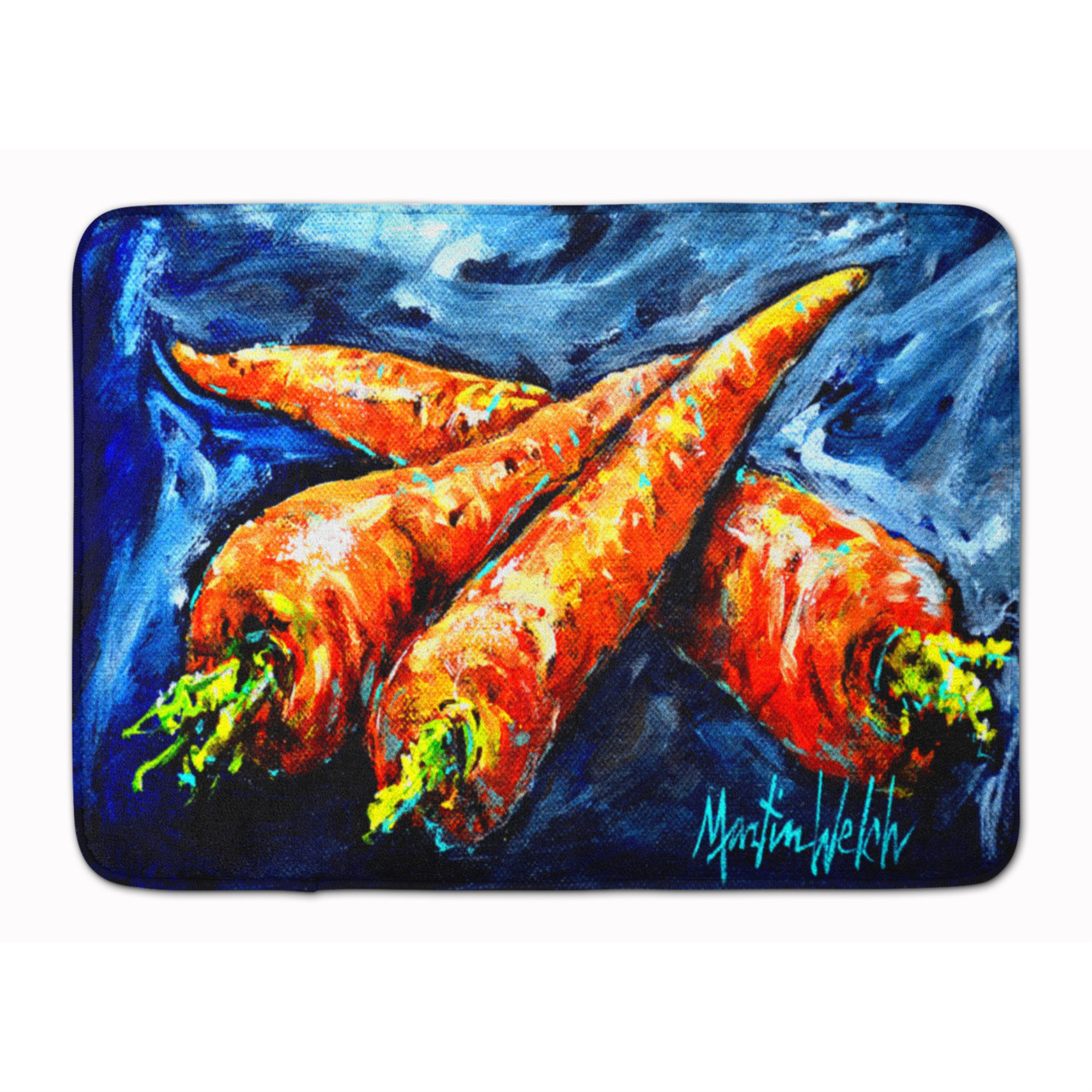 East Urban Home Carrots Only Three Needed Rectangle Microfiber Non-Slip ...