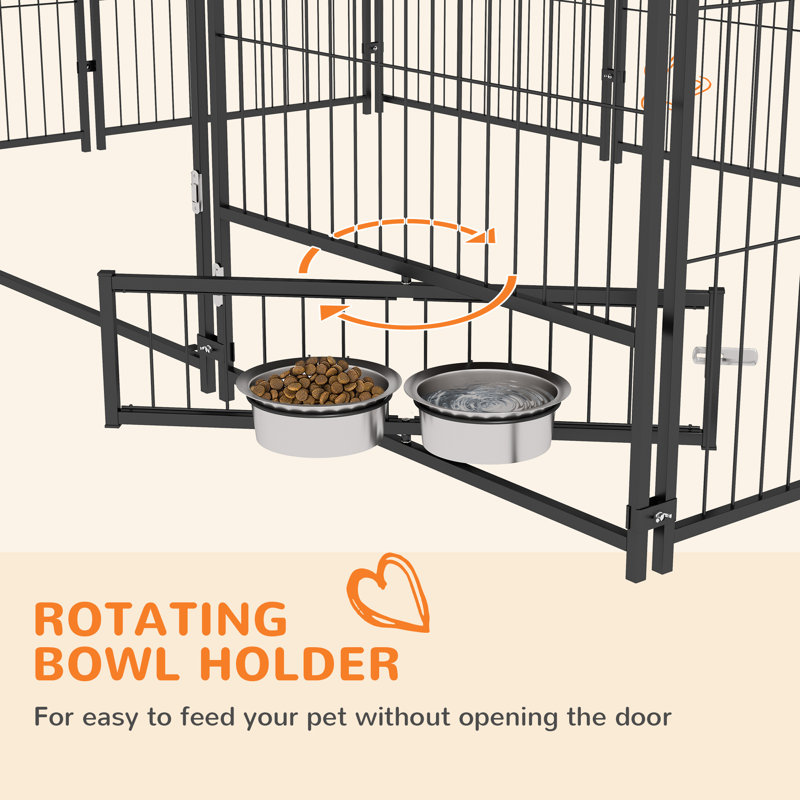 151cm H Panel Metal Exercise Pen With Door