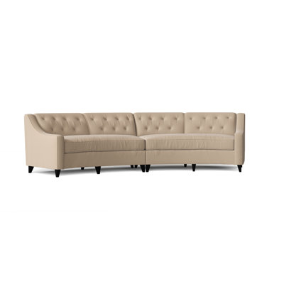 Charlotte Upholstered Curved Sectional Symmetrical