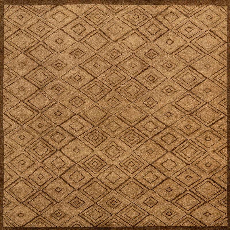 Tapis abstrait moderne 5475, Carré 3 pi