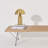 Venus 14 In. Dimmable LED Modern Dome Shade Table Lamp in Gold Brass Finish