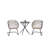 3-Piece Outdoor Wicker Bistro Set