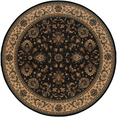 Tapis oriental beige / noir Shelburne