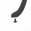 Chaise de patio en fonte d'aluminium 6 pièces avec structure noire et coussins blanc cassé-172694718