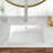 21"L x 14"W White Ceramic Rectangular Undermount Bathroom Sink with Overflow-125359762-125359767