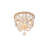 Inman 12 inch Beaded Flush mount in Antique White