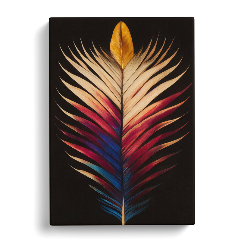 Sublime Feather - Wrapped Canvas, 60cm H x 35cm W x 3cm D