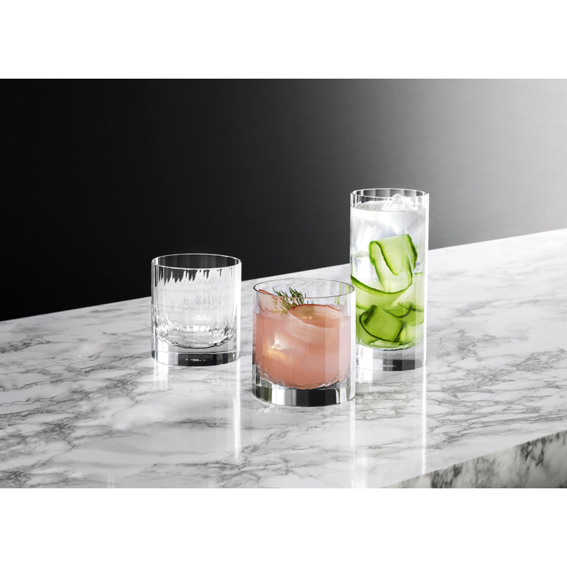 Fluted Collection Handmade Crystal Highball Glass