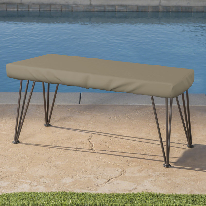 Outdoor Rectangle Table Top Cover, 600D Waterproof UV & Weather Resistant Heavy Duty Patio Furniture Cover