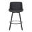 Glazier Modern Faux Leather And Metal 26" Counter Stool With Swivel, Set Of 2 - Vintage Ivory And Black-724405295