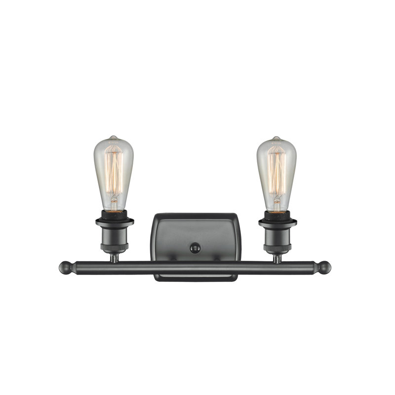 Orrington 2 - Light Dimmable Vanity Light, 6 Watt Vinage LED Bulb, Polished Nickel