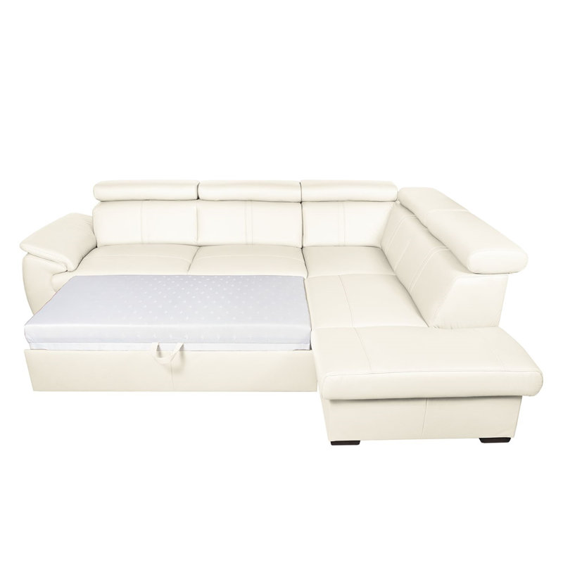 Markwart 5 Seater Sofa Bed, White, Right Hand Facing