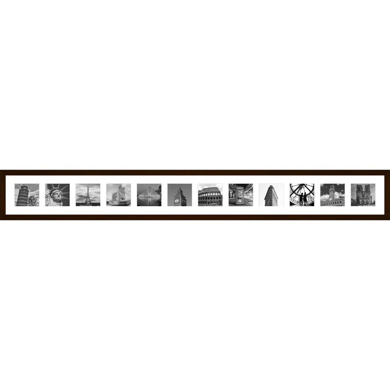 Lano Collage Picture Frame, Dark Brown