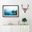 Boat In Hallstatt Austria Painting - Single Picture Frame Print on MDF-56634594-56634596