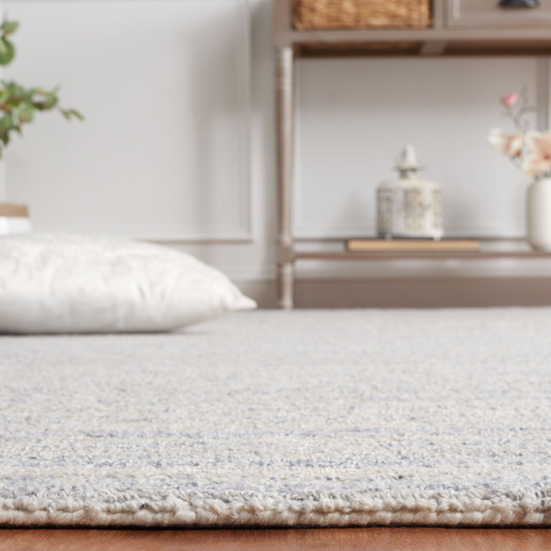Ebony Hand Tufted Pet Yarn Pile Rug, Square 6'