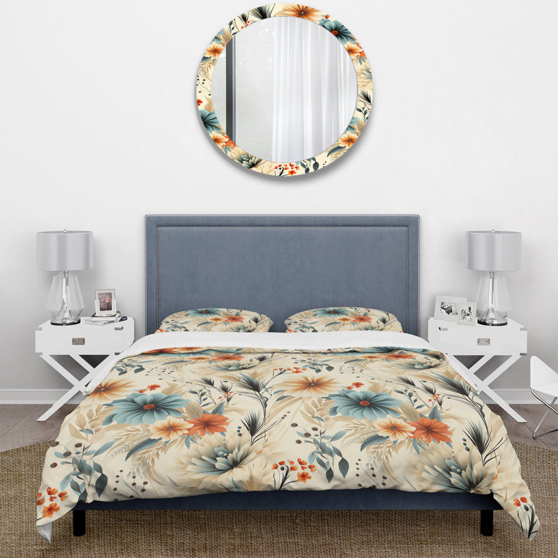 Ensemble de housse de couette Neutral Tones Essence Buttercup, Housse de couette pour très grand lit et 2 très