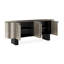 Gustav 82'' W Glass Console Table