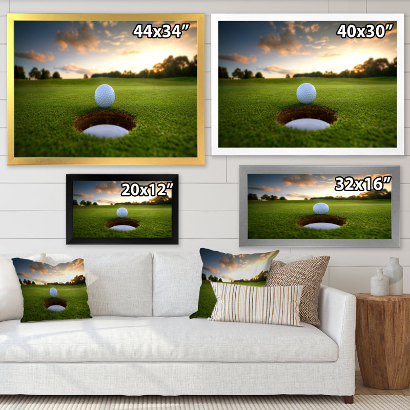 Sunrise At The Golf Course - Art mural moderne sur toile