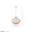 Bask Crystal Pendant - 26.5"W x 34.75"H - Gold Dust