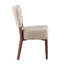 Ensemble de 2 chaises de salle à manger empilables brun clair avec pieds en métal de couleur noyer empilables-784842777-784842776