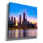 «Chicago - Amber Sunset Glow» par Epic Portfolio, art mural sur toile-1125401012