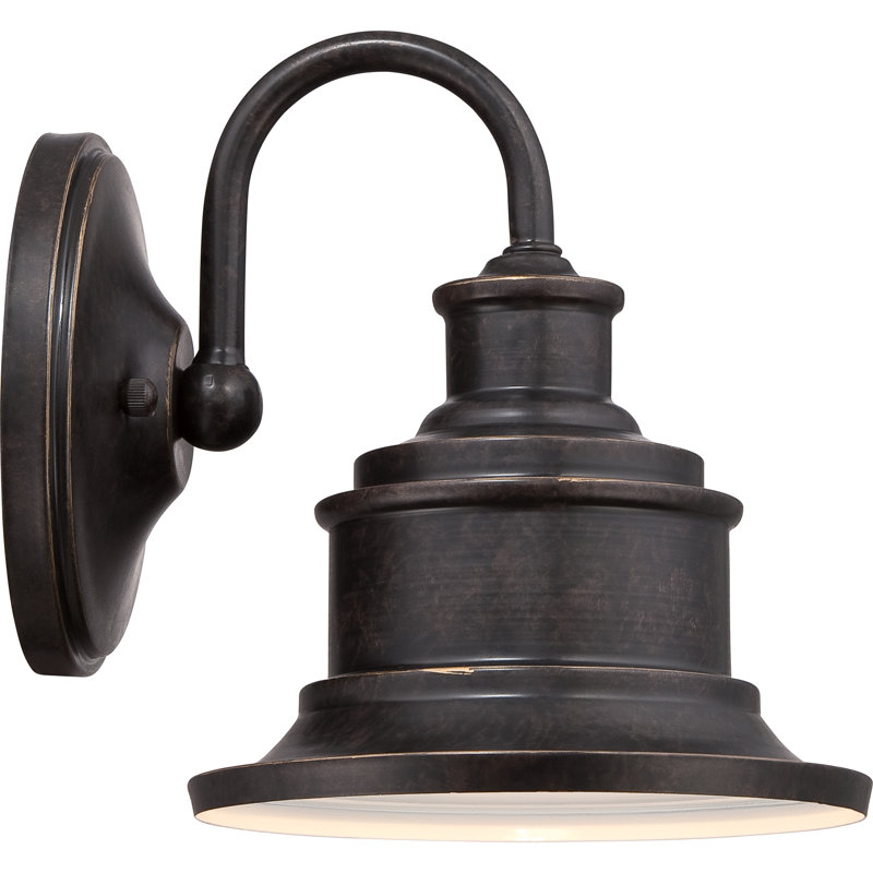 Luminaire de grange d'extérieur Barrick, Bronze impérial, H 8,5 po x l 7 po x P 8,5 po