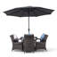 Karas 4 - Person Wicker Patio Dining Set with Square Table , Cushions Included-39926015