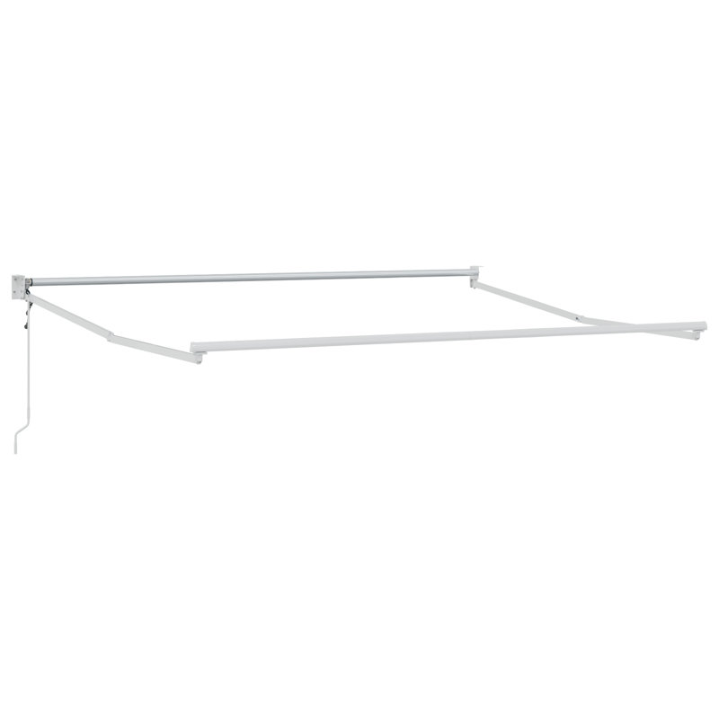 Brayden Studio Retractable Patio Awning, 300 cm W x 250 cm D, Red