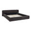 Structure de lit tapissier, lit plateforme avec tête de lit-2071988480