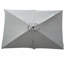 Parasol imperméable d'extérieur 6 x 9 pi avec manivelle et bouton poussoir inclinable sans rabat pour jardin-479960174