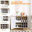 Armoire à café 37,7 po avec porte-bouteilles et tiroir de rangement-167501134