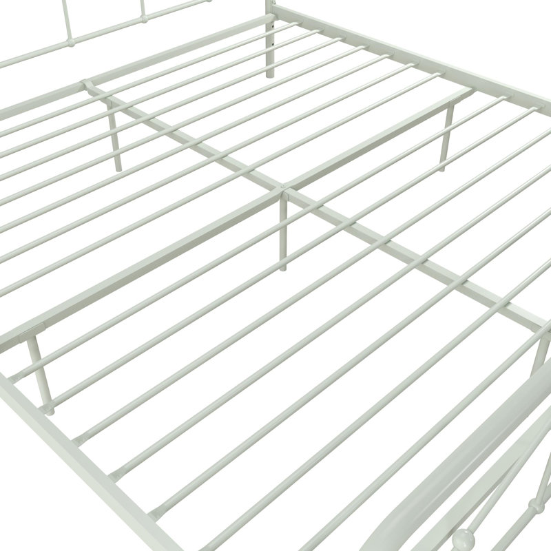 Metal Bed, Kingsize (5'), Dusty Green