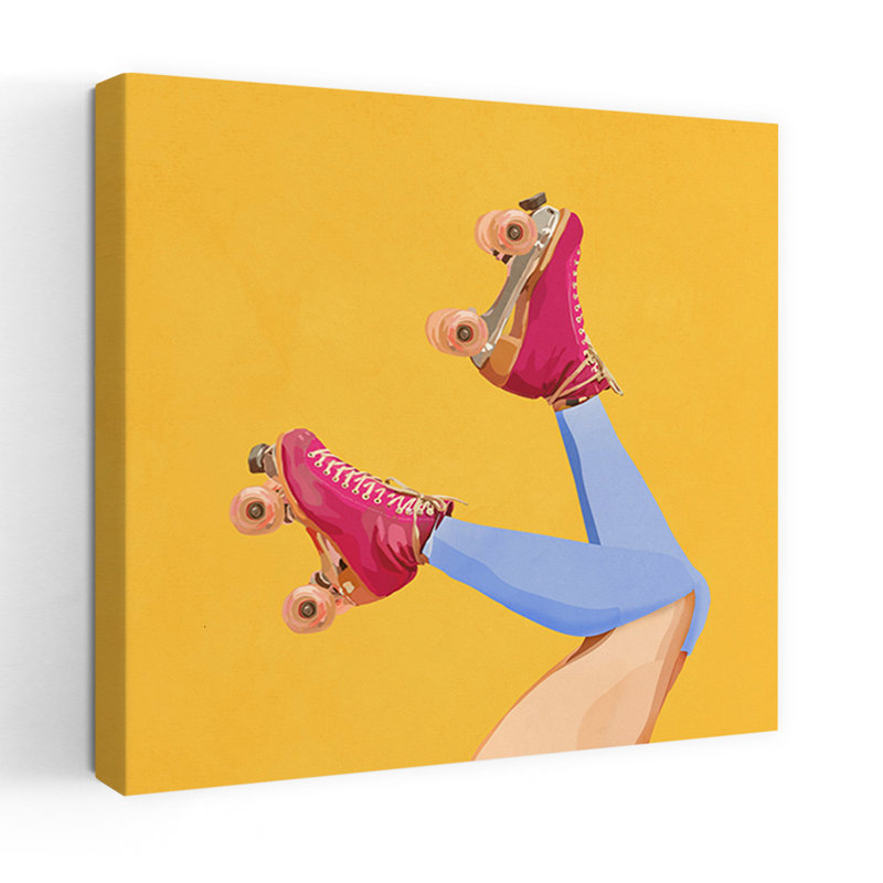 Contemporary Art Abstract Modern Retro Wall Art by City Art - Wrapped Canvas Print, 60.96cm H x 60.96cm W