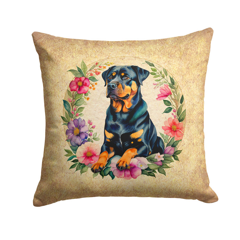 Coussin décoratif intérieur / extérieur en polyester , H 18 po x l 18 po x P 4 po