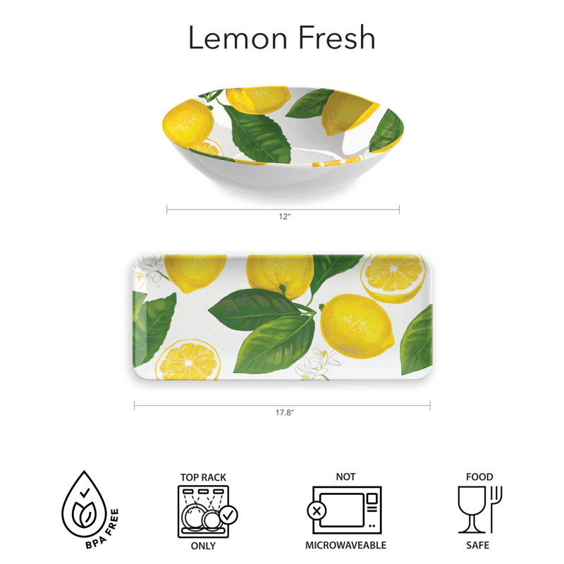 Gracie Oaks Brackin Melamine Platter