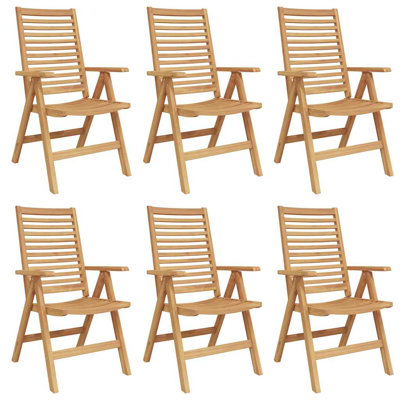 Solid Wood Armchair Folding Chair Set