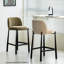 Chaise d'appoint à dossier beige uni (ensemble de 2)-907687049-907687050
