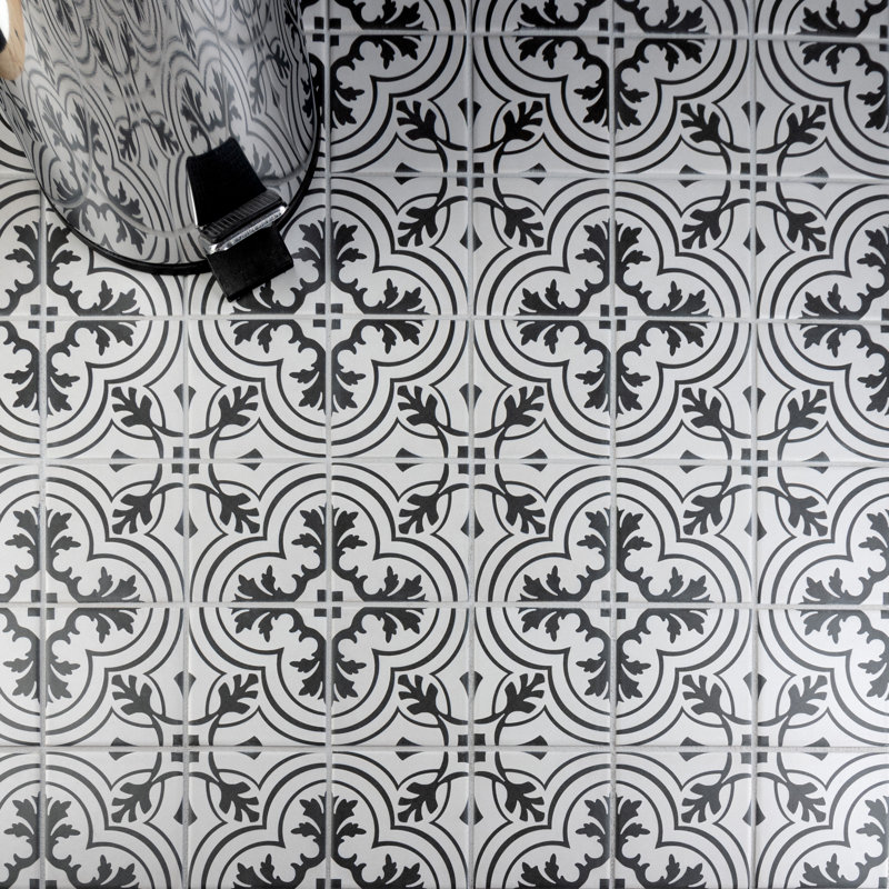 Carreau de céramique à motif de mur et plancher 4 po x 4 po Twenties Mini