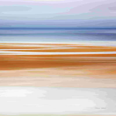 «Foggy Evening at Low Tide» par Katherine Gendreau - peinture sur toile tendue