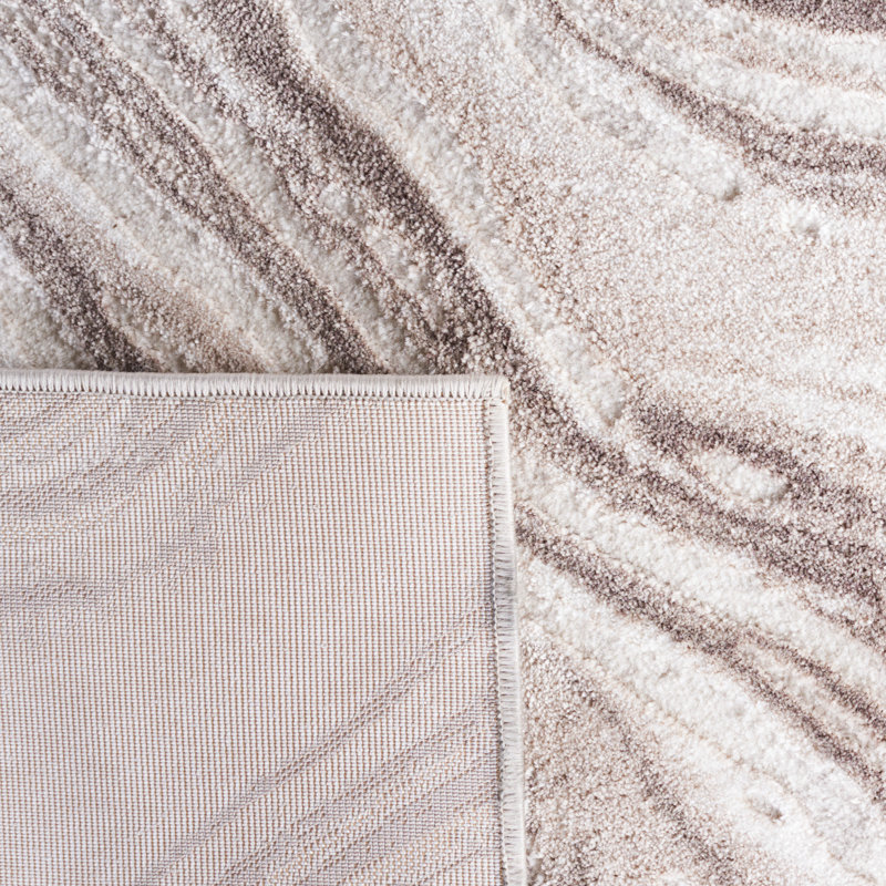 Meadow 500 Performance Abstract Rug, Round 6'7"