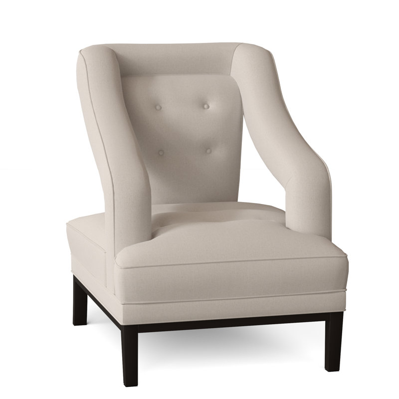Noel Upholstered Armchair, Wismar Burlap