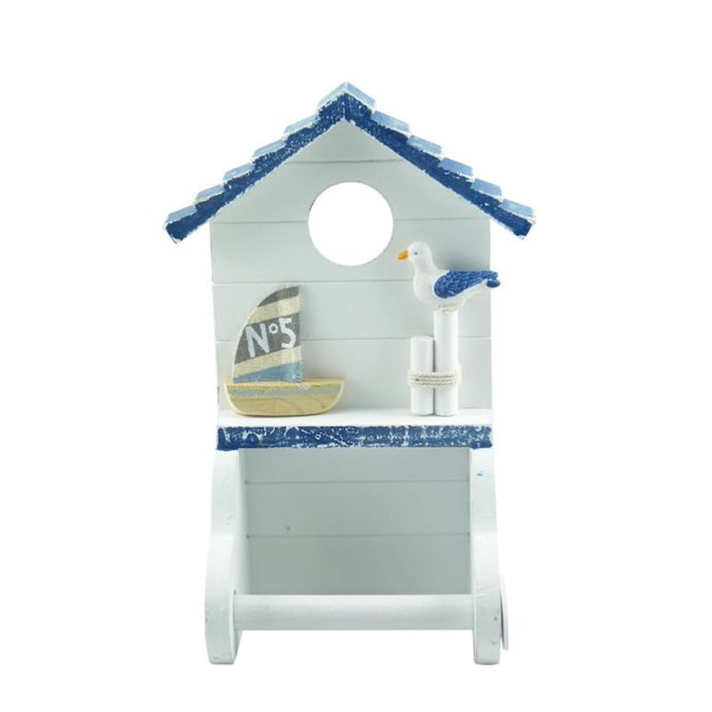 Porte-papier hygiénique à fixation murale voilier