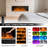  71-Inch Recessed Electric Water Vapor Fireplace, Adjustable Flame Color & Speed, Touch & Remote Control-1611977525