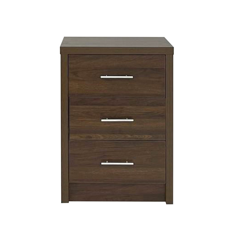 Commode 3 tiroirs Lentz, Noyer