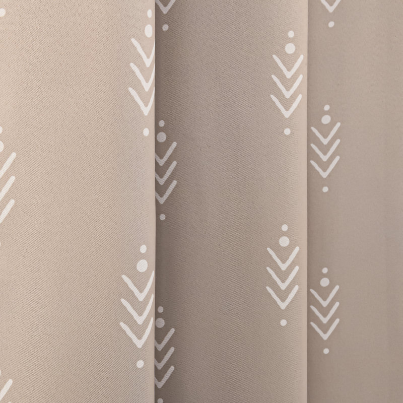 Yountville Thermal Room Darkening Curtain Panels, 52" W x 96" L, Taupe
