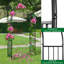 Aston-Jay  47'' W x 86'' H Garden Decoration Climbing Steel Plants Arch,Black