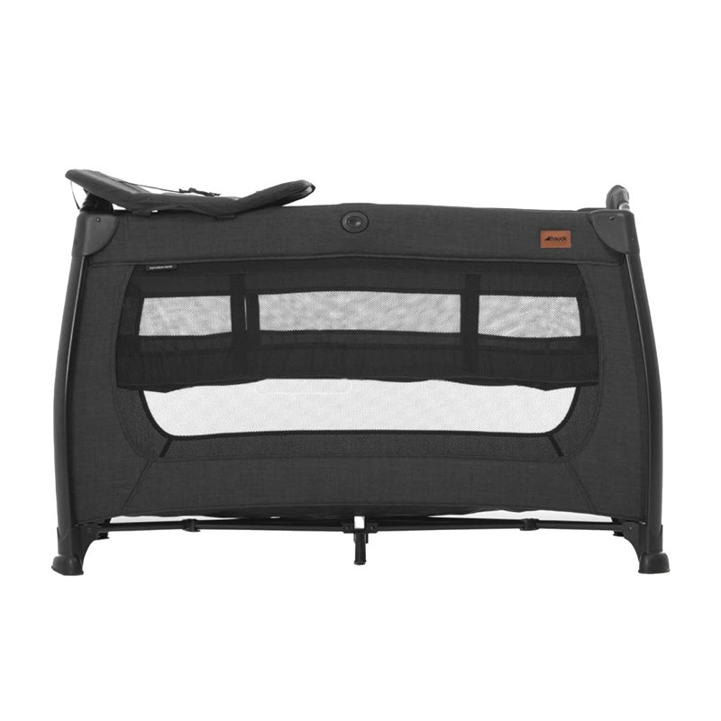 hauck Play N Relax Center Portable Baby Playard Crib with Travel Bag, Black, Black