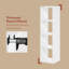 Tanvee 147.19 cm H Media Shelves-901641845