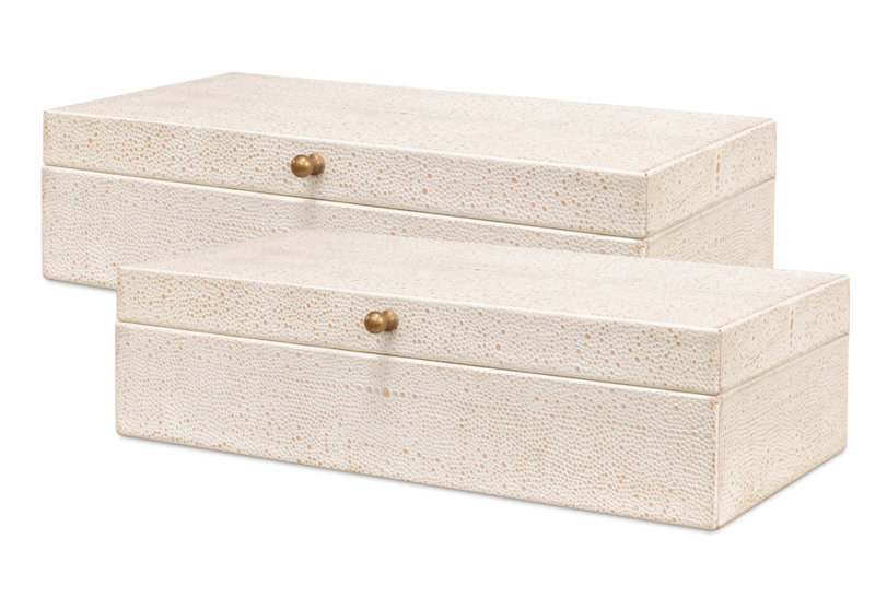 Gatsburg Handmade Decorative Box, White